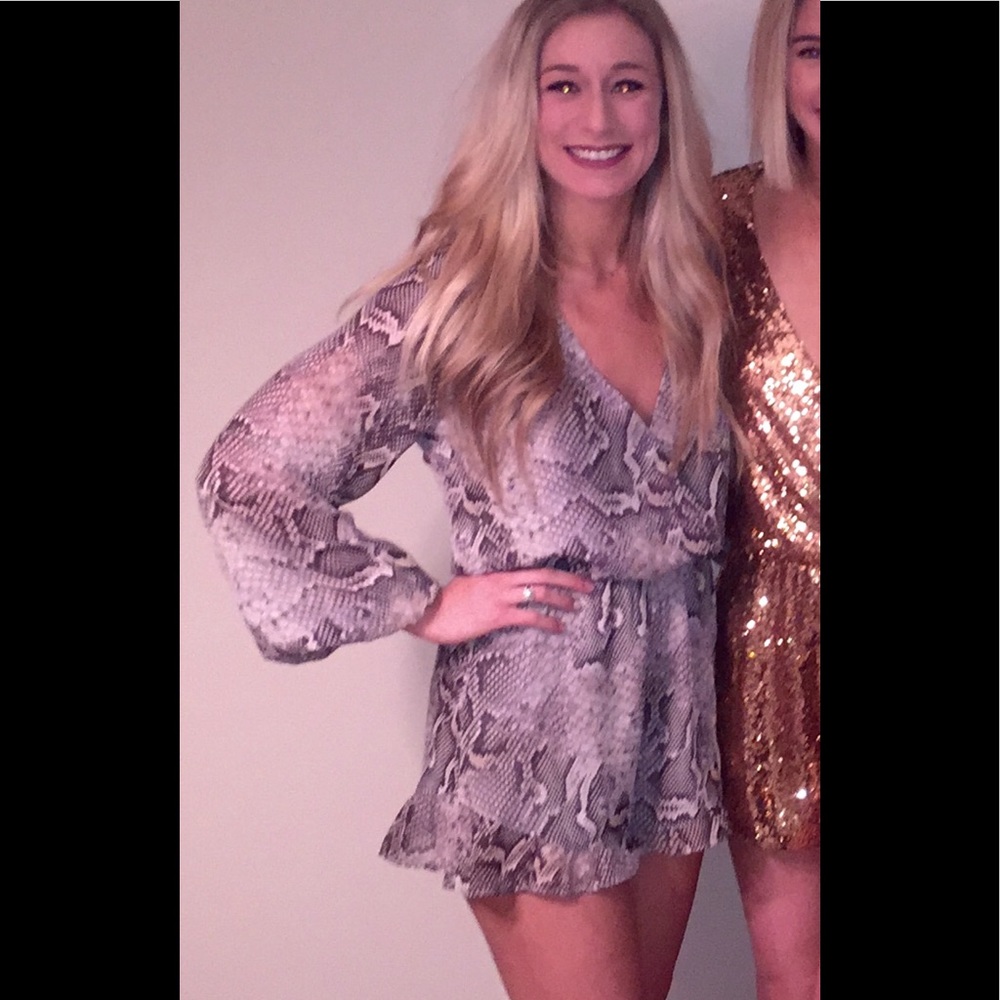Show Me Your Mumu Rocky Romper- Sandy Snake
